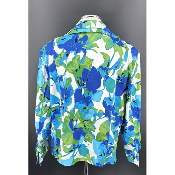 Lavender & Honey Blazer Womens Sz 3X Spring Garden Floral Work Office Easter - Picture 5 of 7